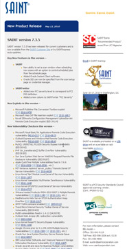 Sample SAINT Technical Newsletter